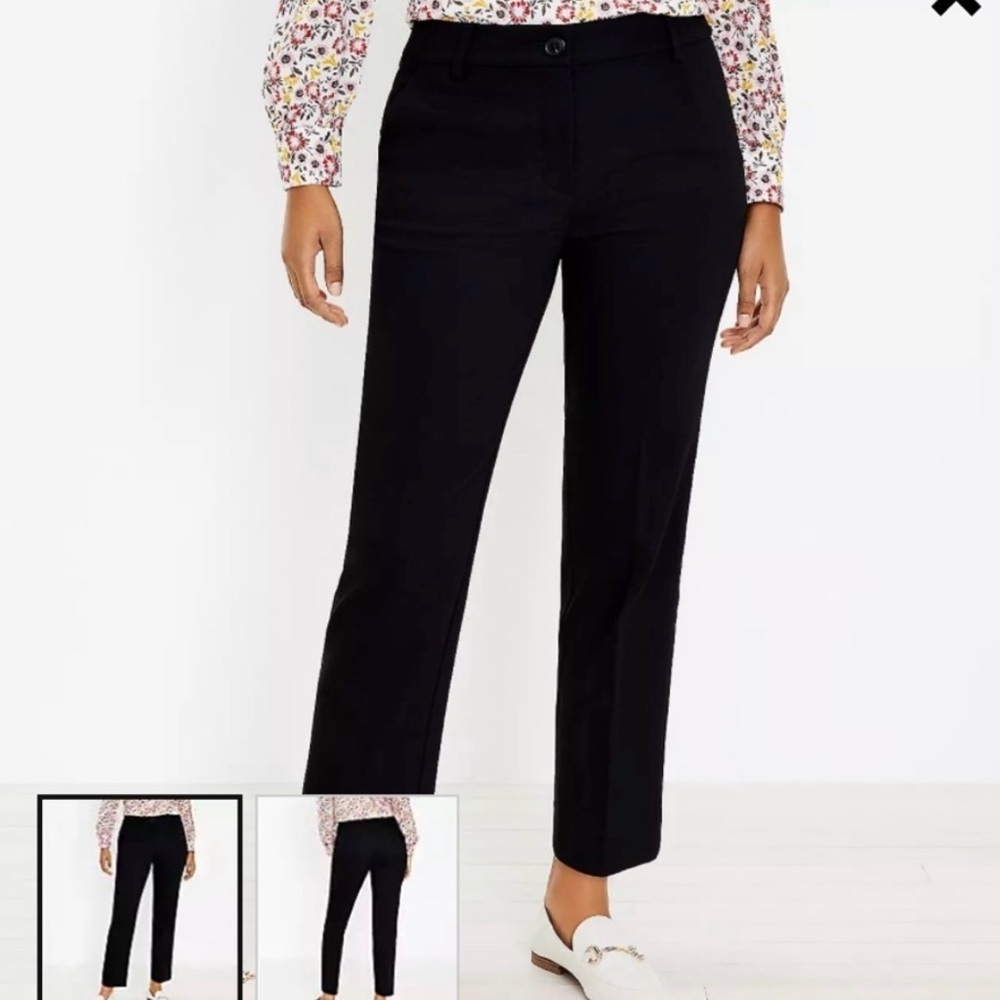 LOFT Ann Taylor The Perfect Straight Black Pants